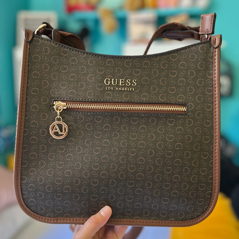 GUESS Formosa Logo Zip-Top Crossbody Purse